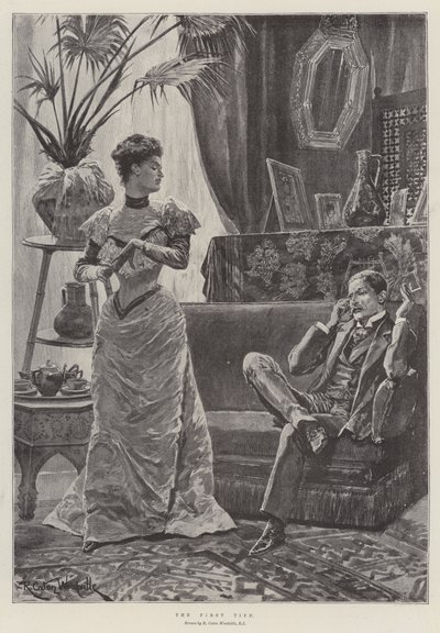 The First Tiff by Richard Caton Woodville junior